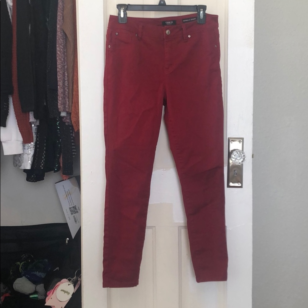 Red jeans